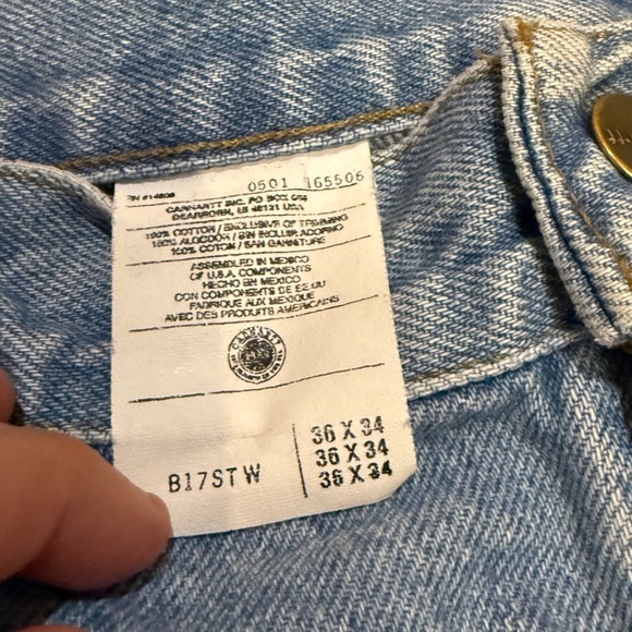 Late 90s Carhartt Jeans 36x34 | Distressed Baggy Grunge Workwear‎ Denim - Picture 12 of 12